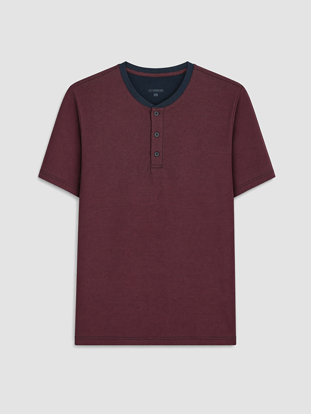 Muškarac Bordo Kratki Pidžama Set-1