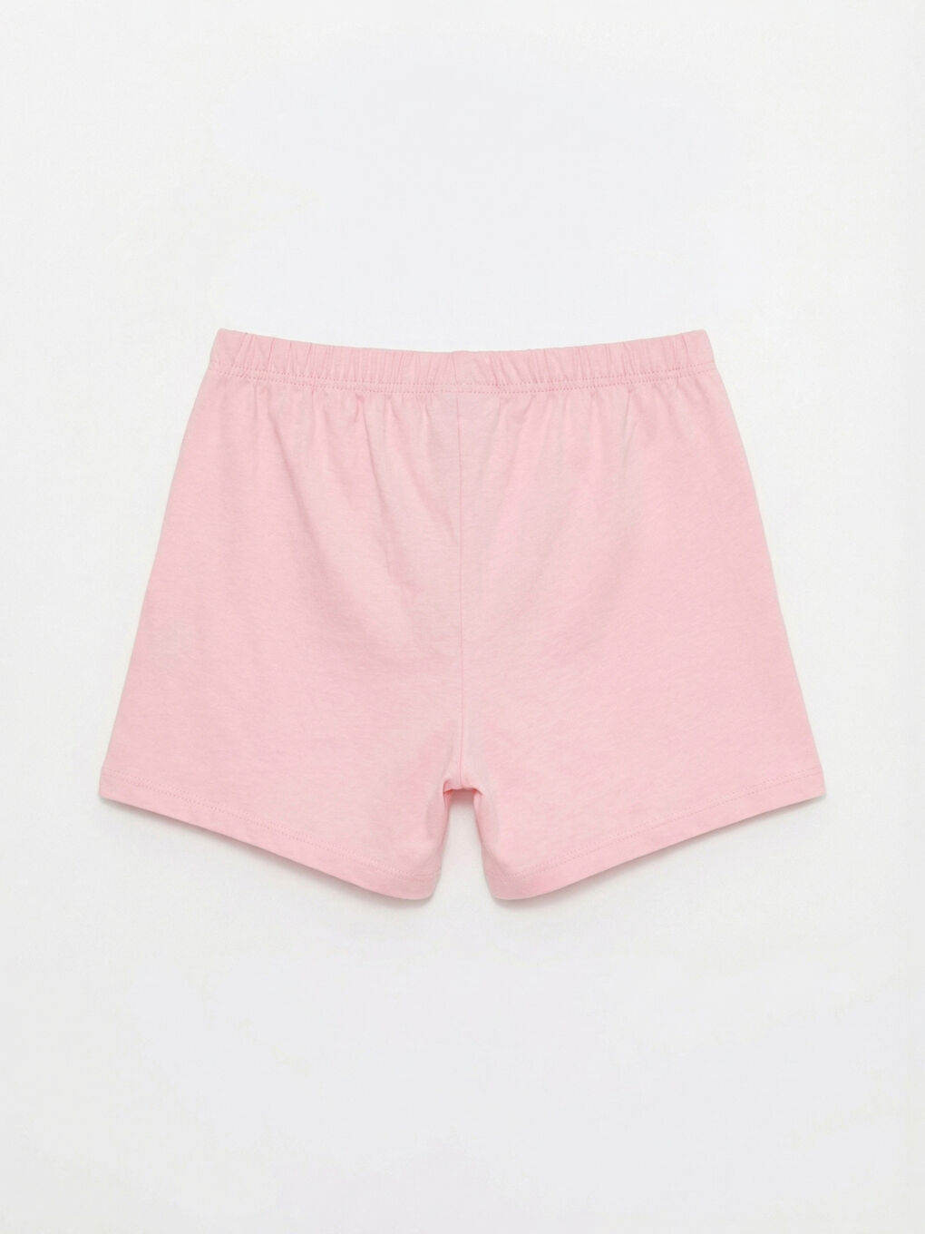 Pembe Baskılı Kız Çocuk Şortlu Pijama Takımı-4