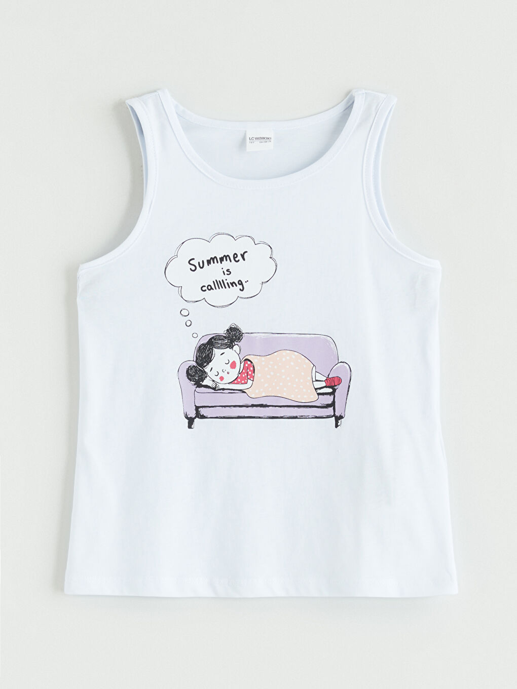 Lila Baskılı Kız Çocuk Şortlu Pijama Takımı-1