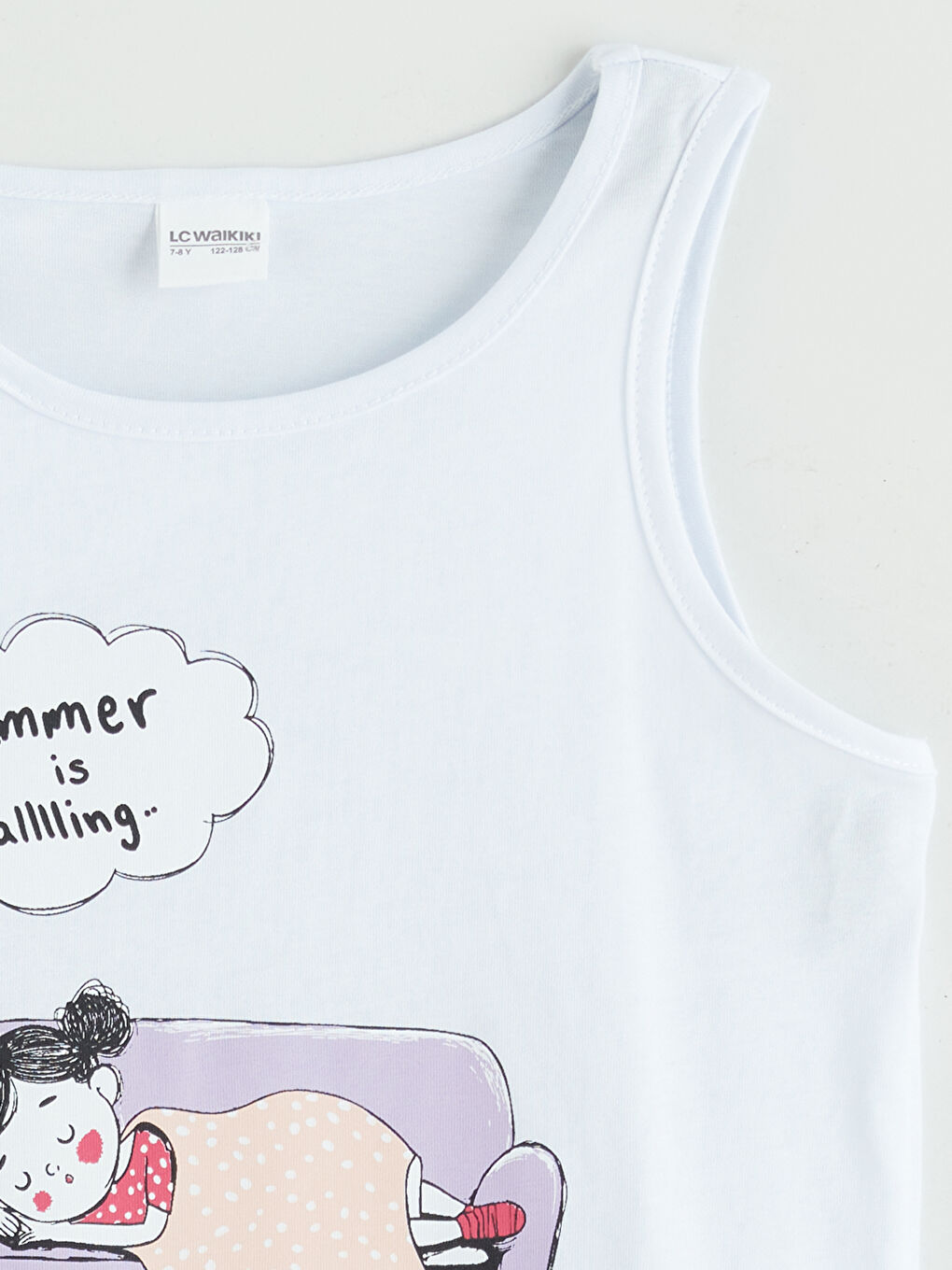 Lila Baskılı Kız Çocuk Şortlu Pijama Takımı-2