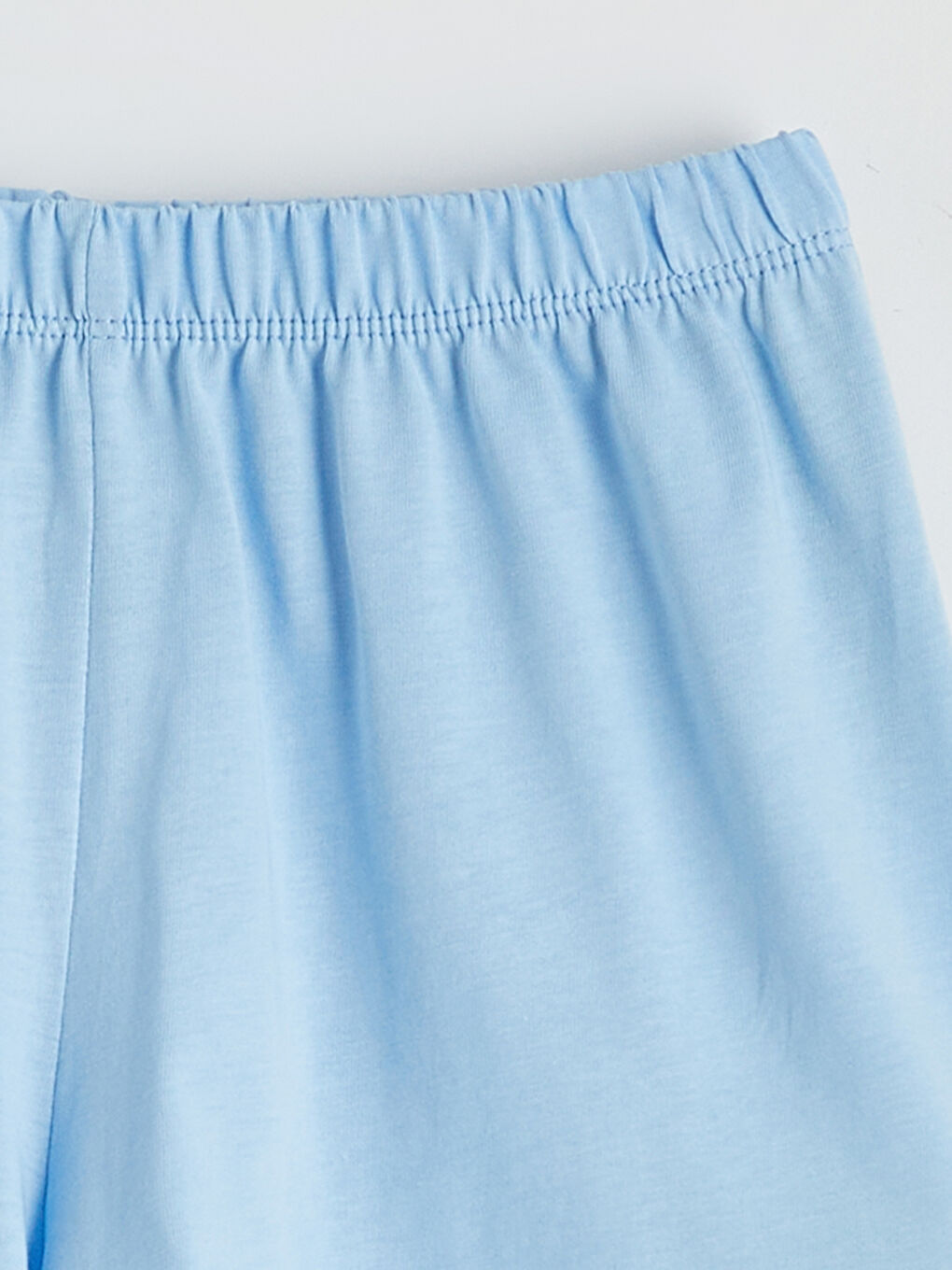 Mavi Baskılı Kız Çocuk Şortlu Pijama Takımı-5