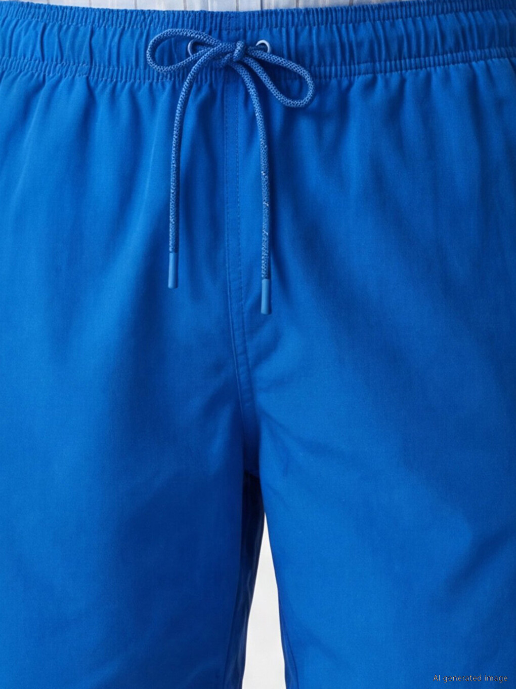 Knee Length Basic Men's Swimming Shorts-2