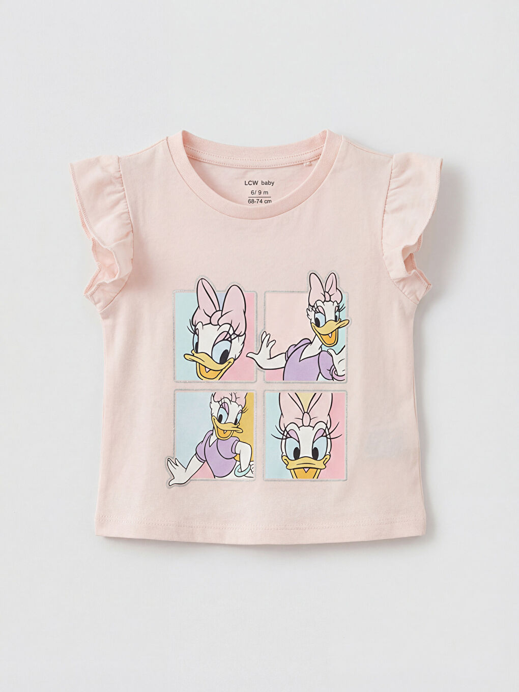 Pembe Daisy Duck Baskılı Kız Bebek Tişört