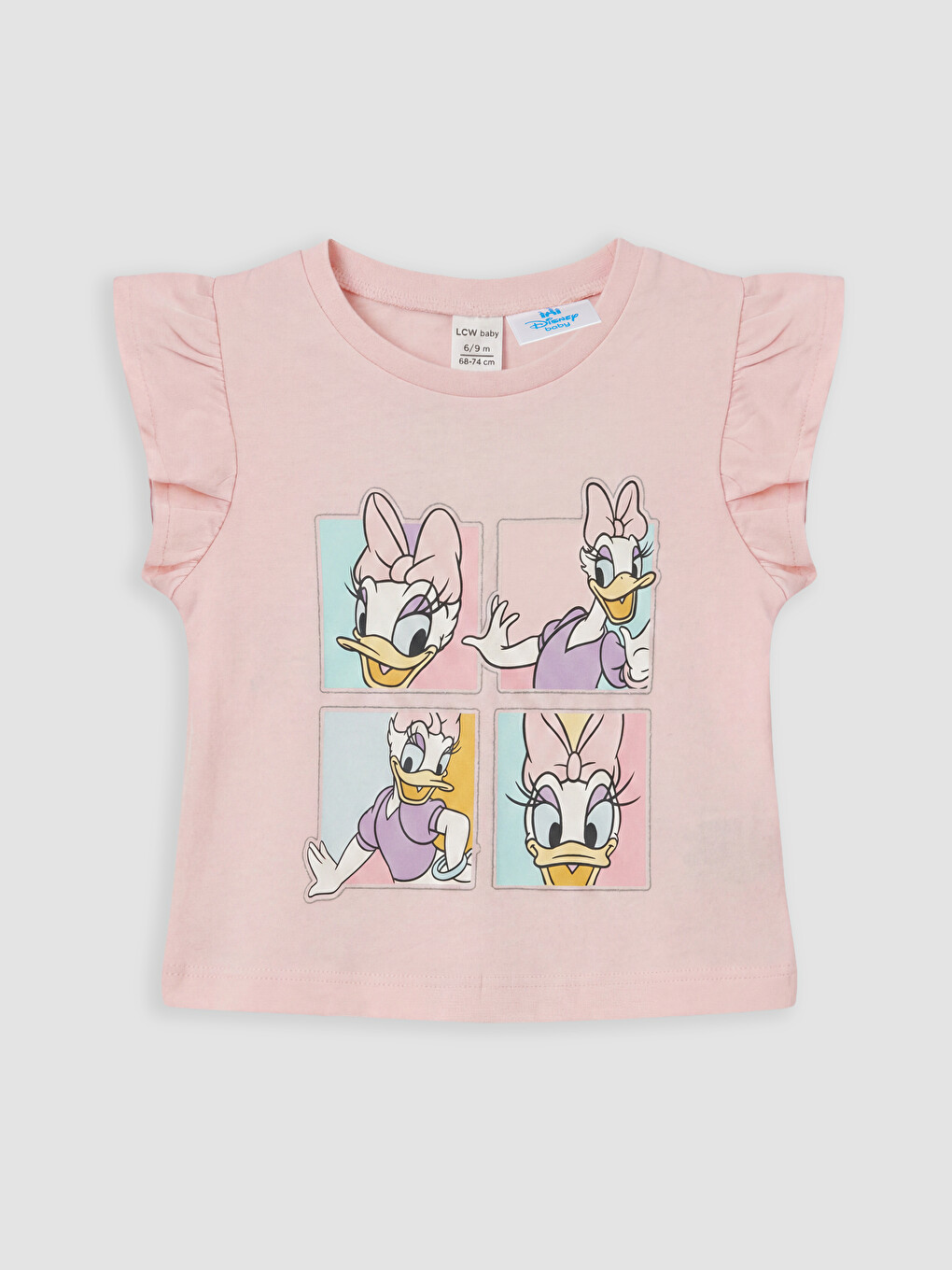 Pembe Daisy Duck Baskılı Kız Bebek Takım-7