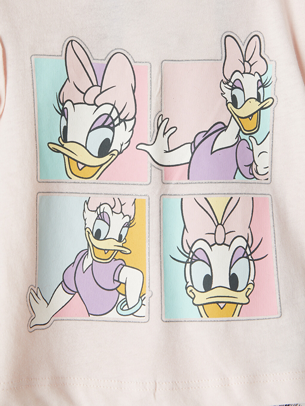 Pembe Daisy Duck Baskılı Kız Bebek Takım-8