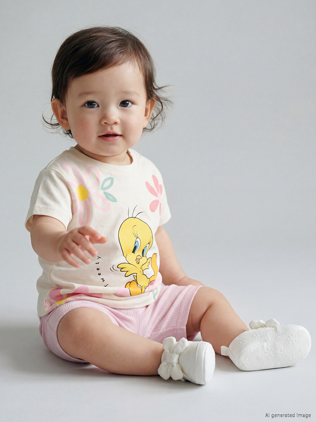 Tweety Printed Baby Girls' Set