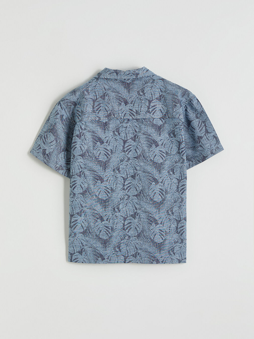 Mavi Desenli Erkek Çocuk Gömlek-2