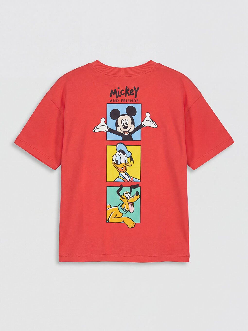 Kırmızı Mickey Mouse Baskılı Erkek Çocuk Tişört 2'li-3