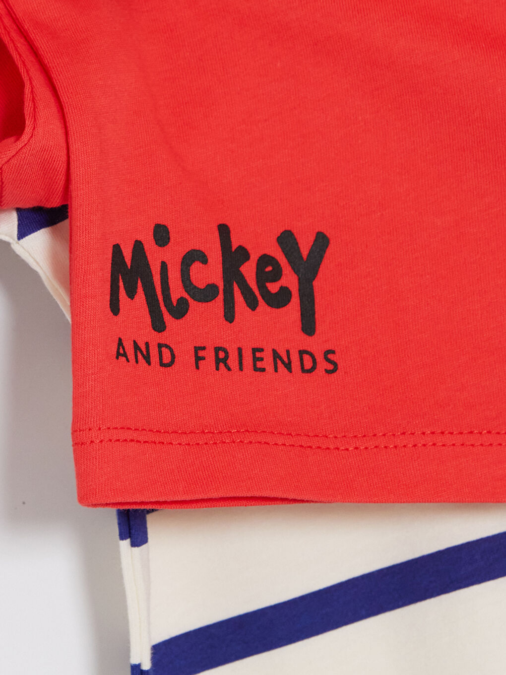 Kırmızı Mickey Mouse Baskılı Erkek Çocuk Tişört 2'li-7