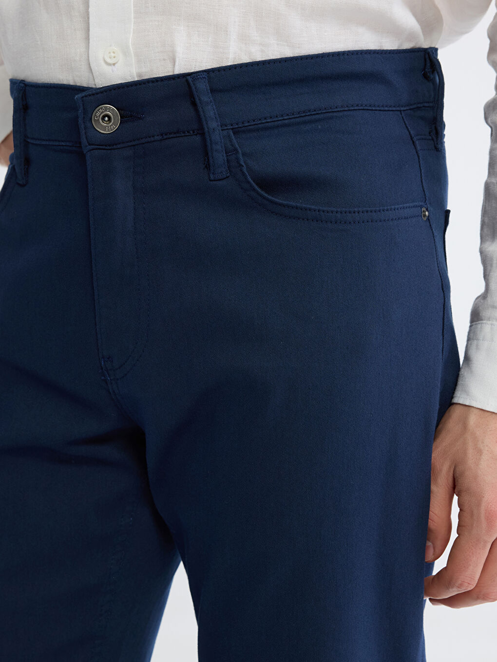 Lacivert Standart Kalıp Erkek Pantolon-2