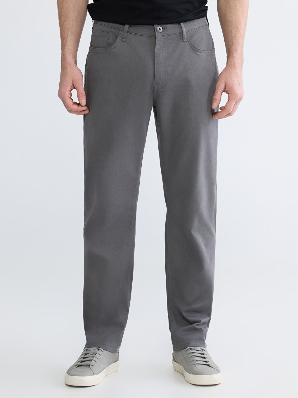 Antrasit Standart Kalıp Erkek Pantolon-1