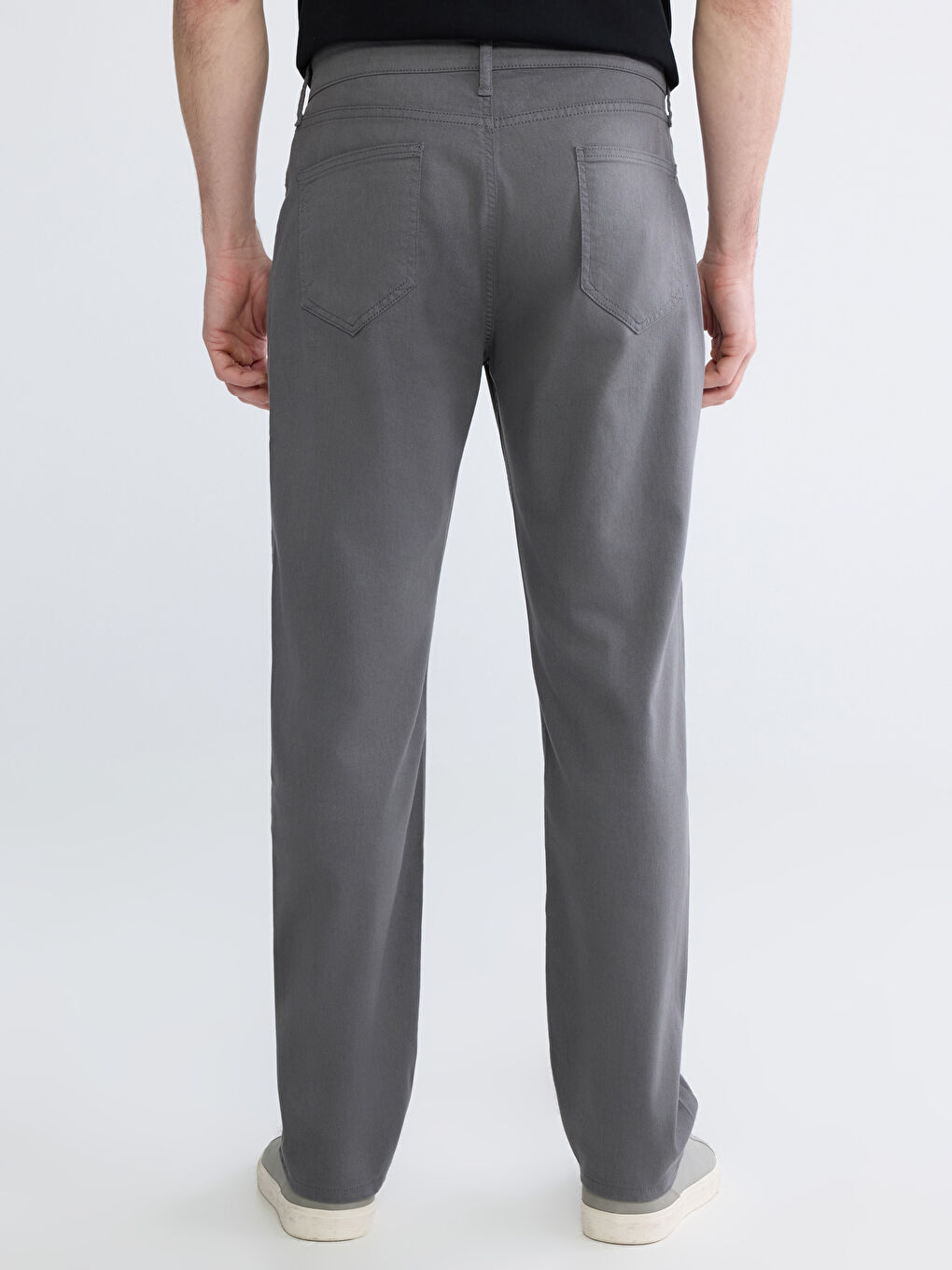 Antrasit Standart Kalıp Erkek Pantolon-3
