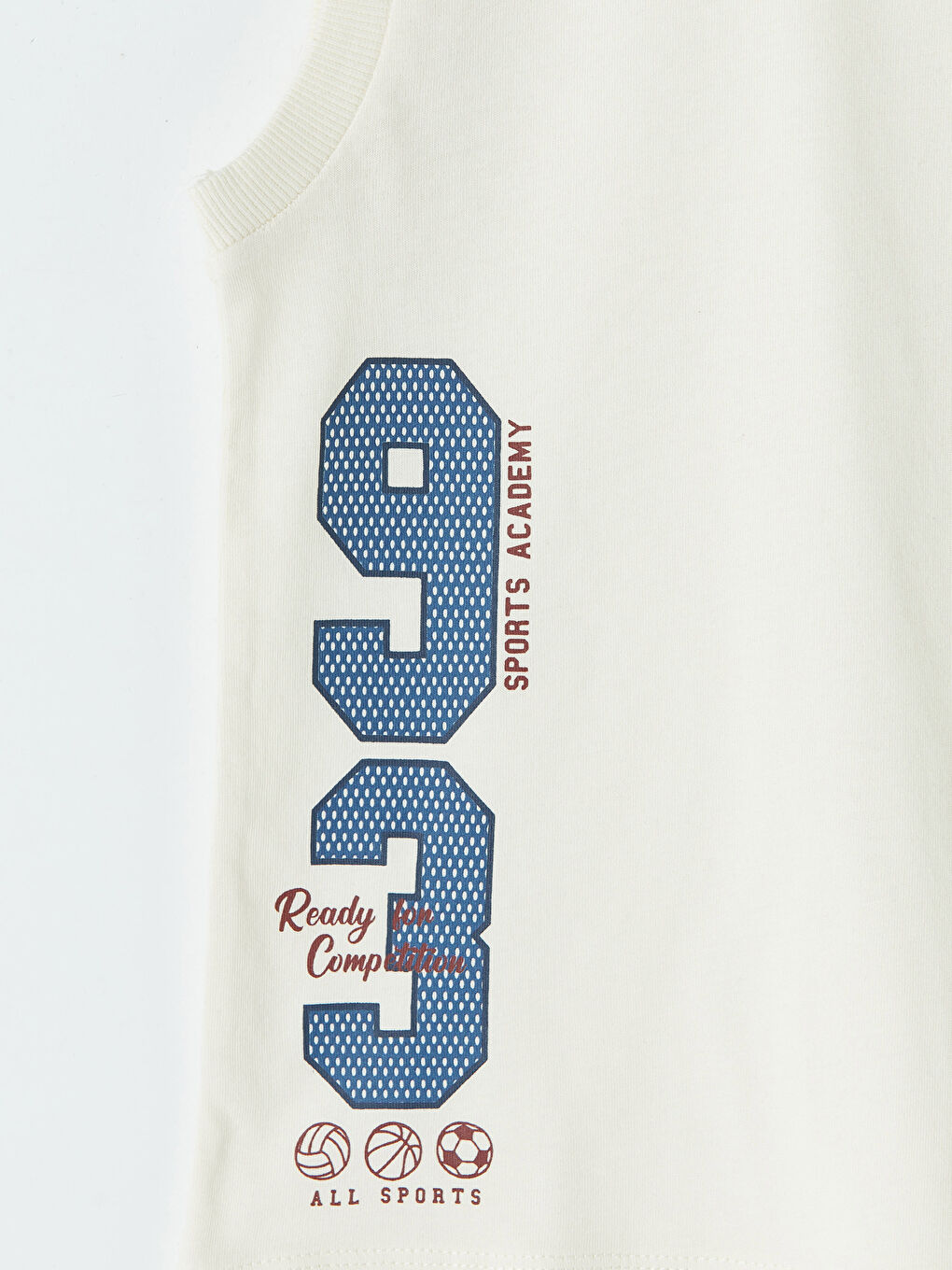 Bej LA Baskılı Erkek Çocuk Atlet-2