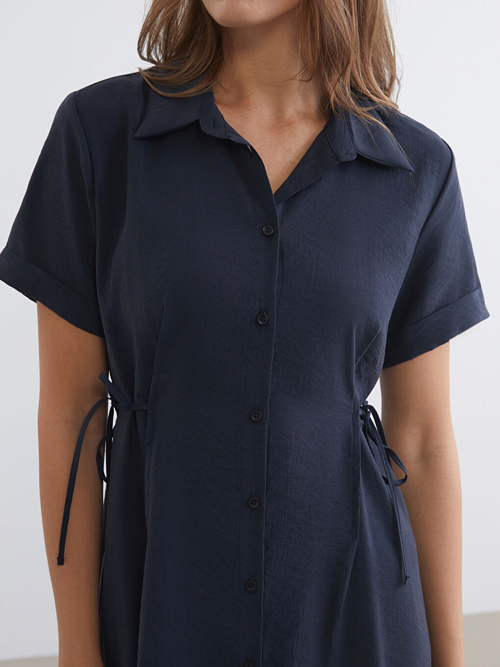 Woman ANTHRACITE Shirt Dress-2