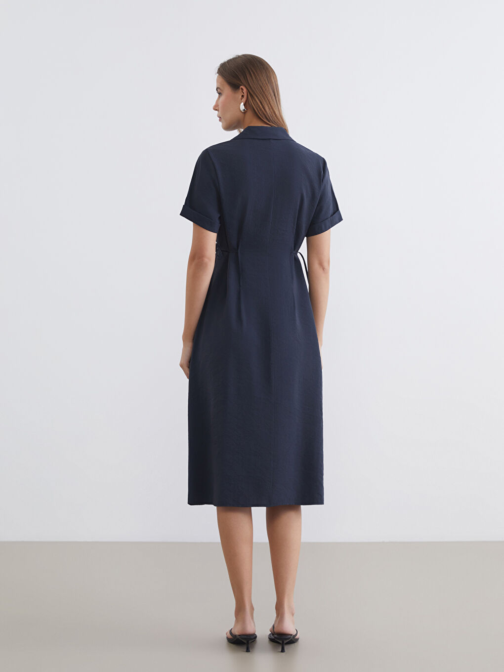 Woman ANTHRACITE Shirt Dress-3