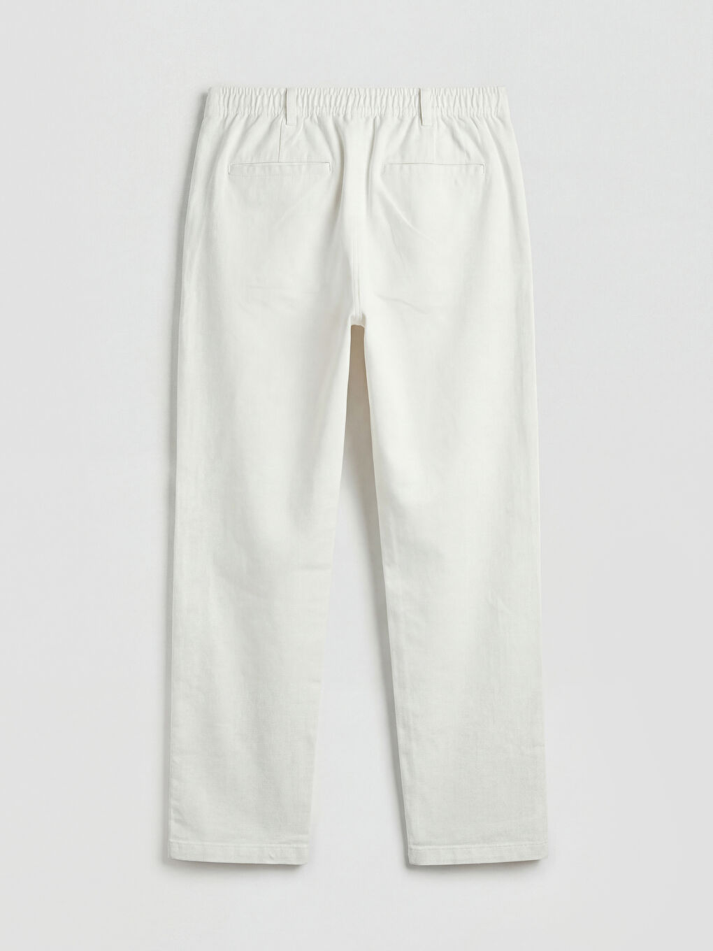 Regular Fit Linen-Look Men's Trousers-4