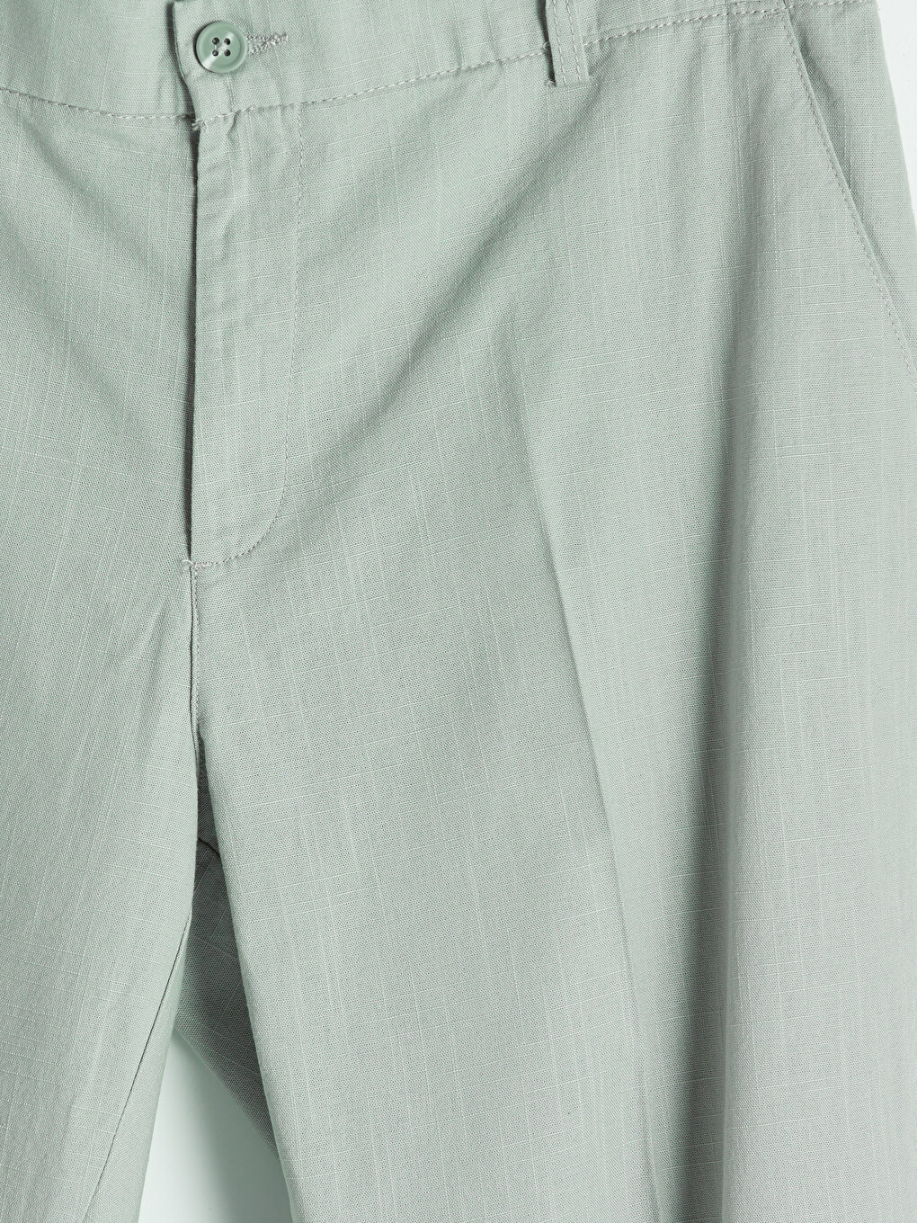 Regular Fit Muške Pantalone Sa Naborima Od Materijala Sa Izgledom Lana-4