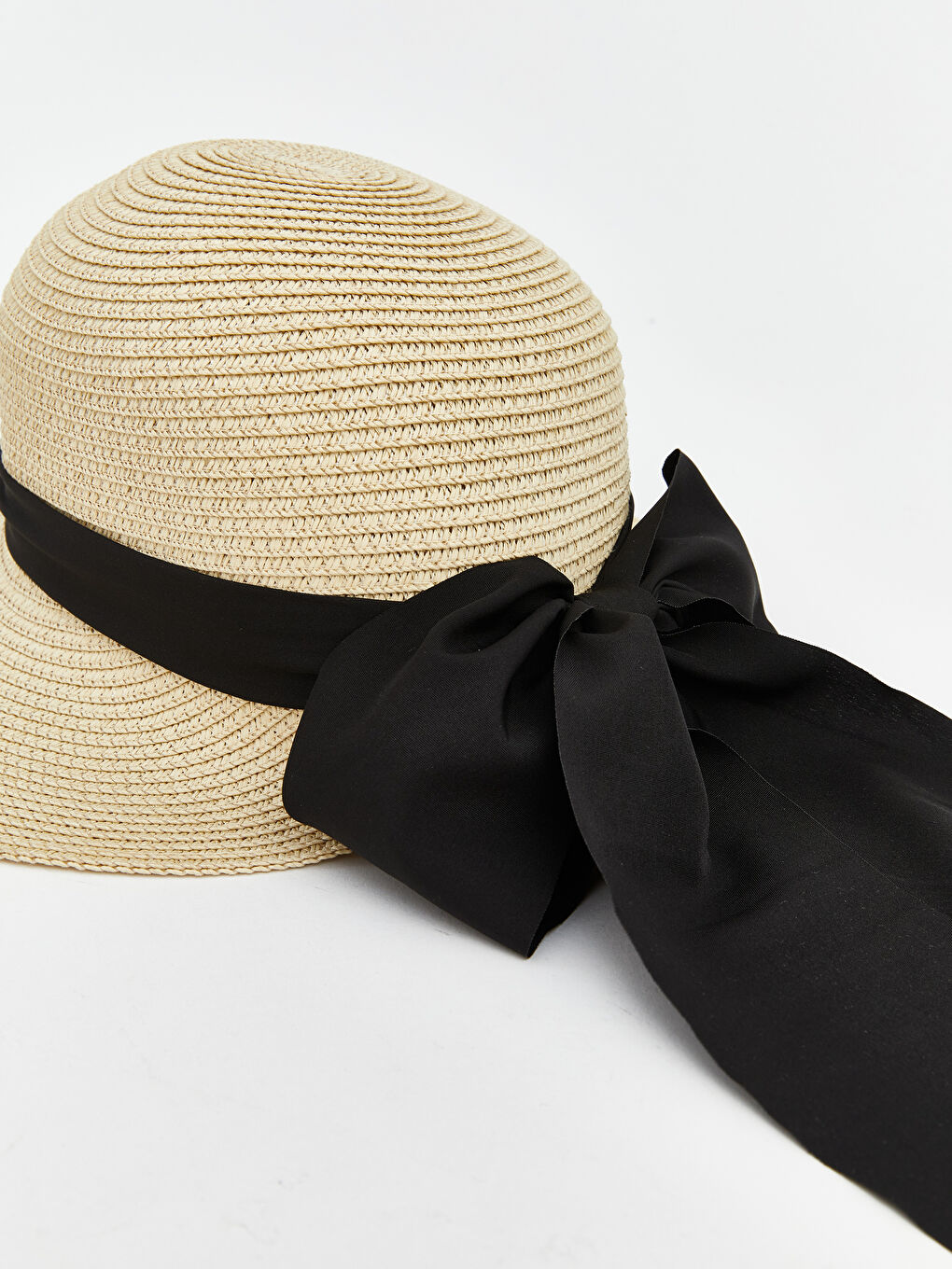 Bej Kadın Hasır Şapka-2