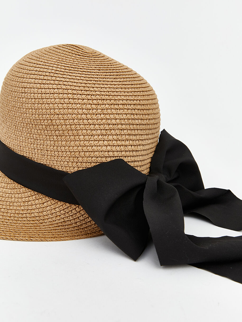 Bej Kadın Hasır Şapka-2