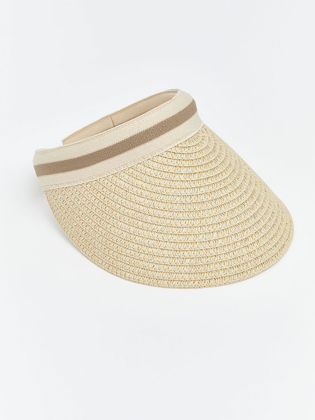 Bej Kadın Vizör Şapka-1