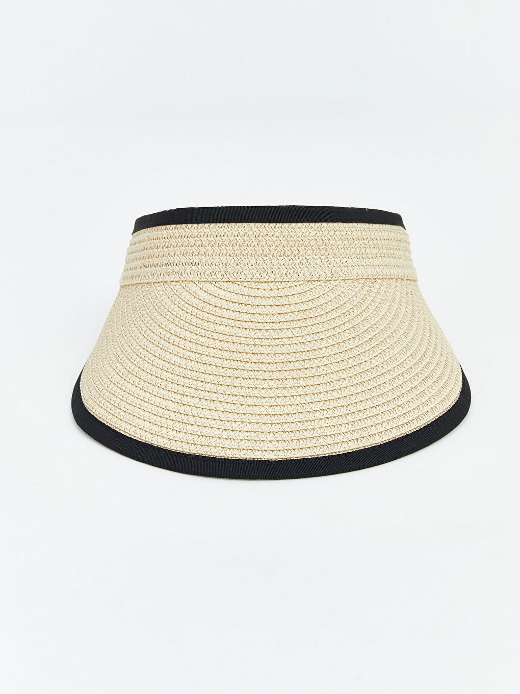 Bej Kadın Hasır Vizor Şapka
