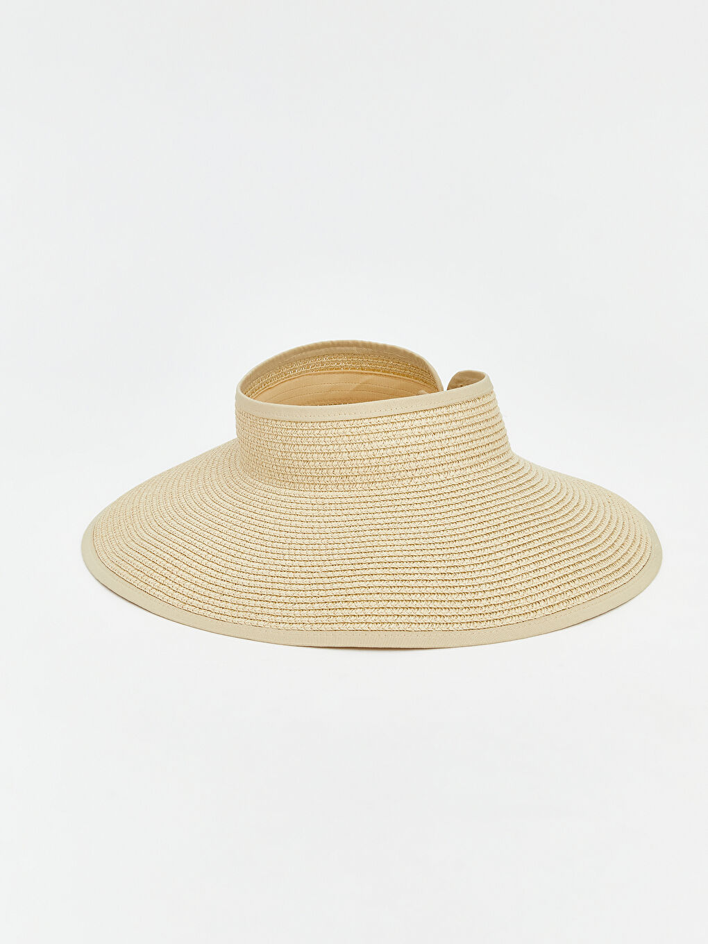 Bej Kadın Hasır Fötr Şapka 