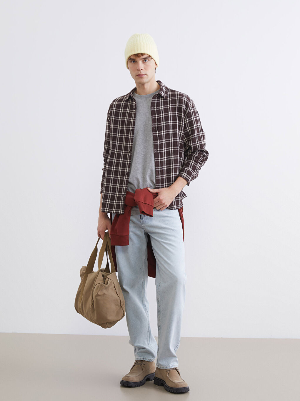 Тұрақты пішім торлы ерлер жейдесі-1