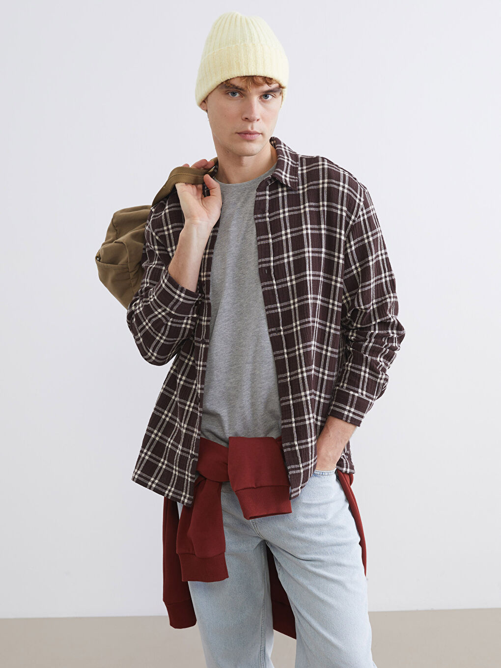 Тұрақты пішім торлы ерлер жейдесі-3