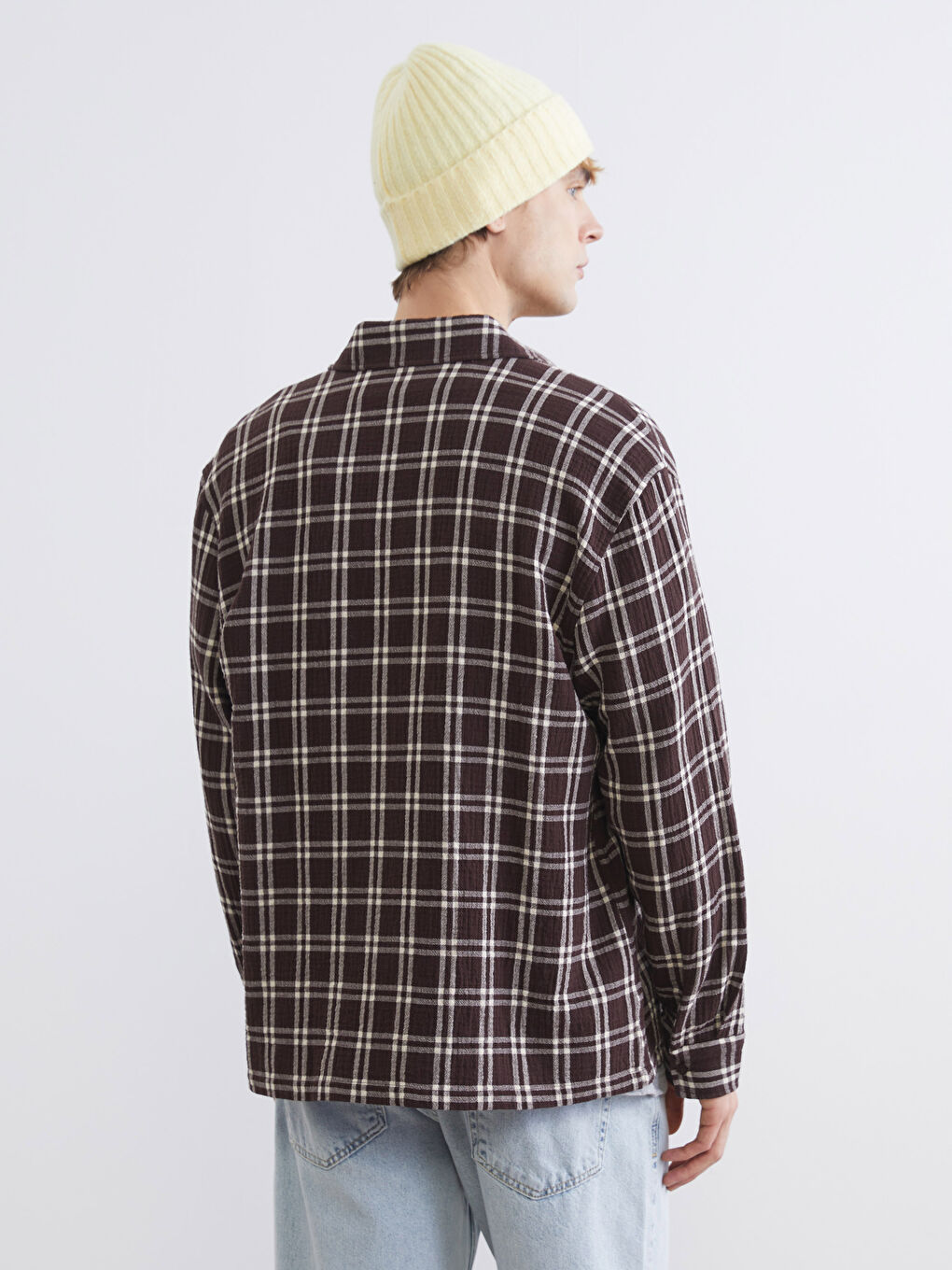 Тұрақты пішім торлы ерлер жейдесі-4