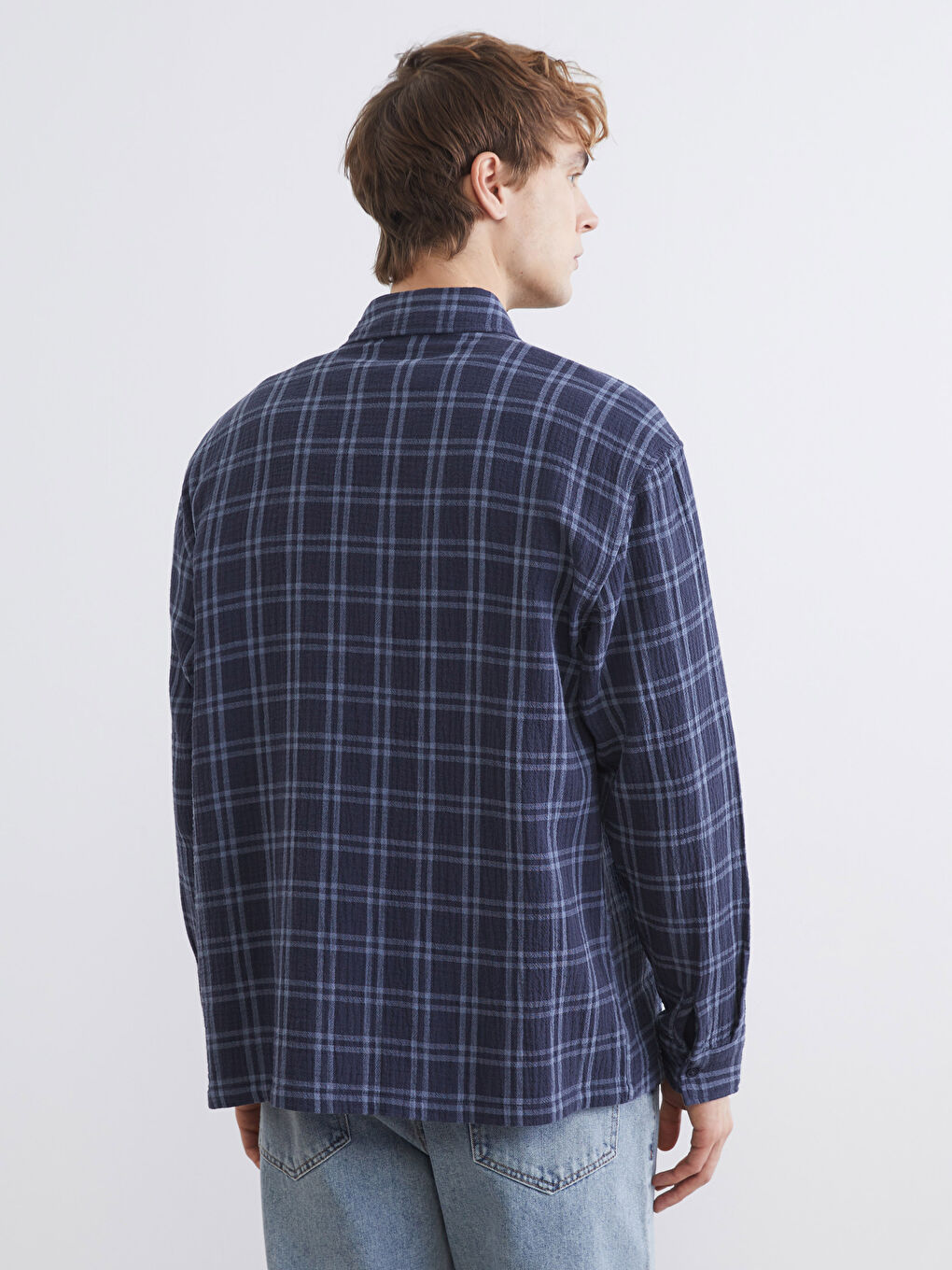 Тұрақты пішім торлы ерлер жейдесі-3