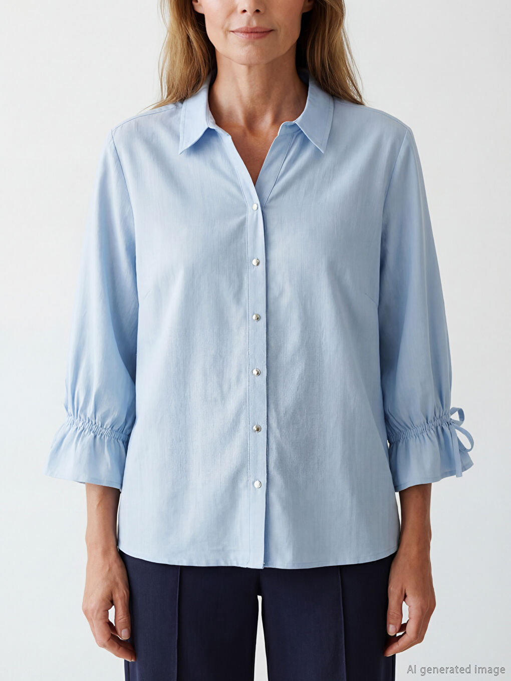 Woman BLUE Shirt-2