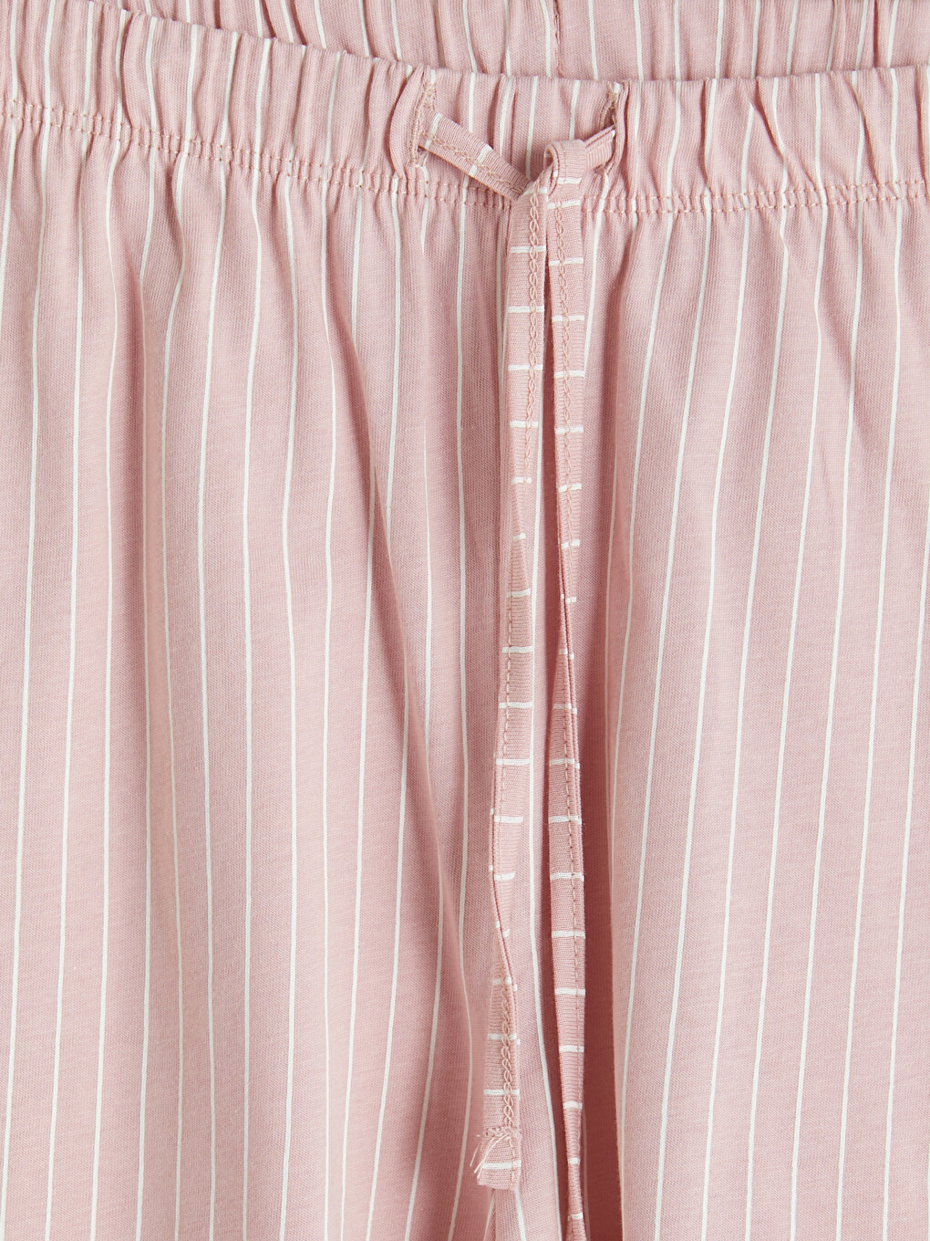 Crew Neck Striped Women's Shortie Pyjama Set-7