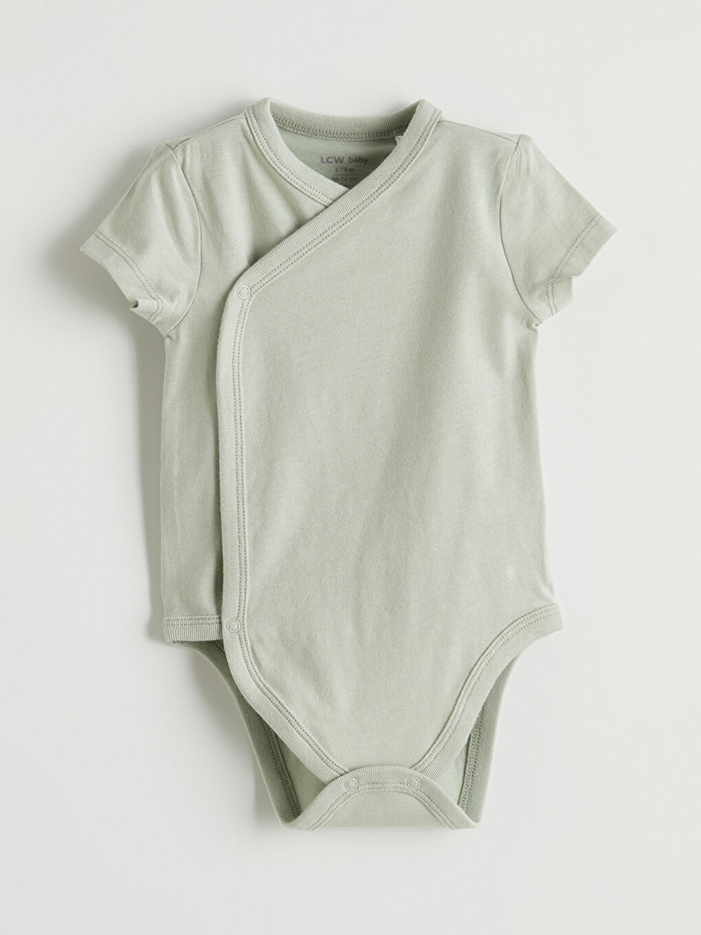 Kız Bebek V Yaka Çıtçıtlı Body 2'li-1