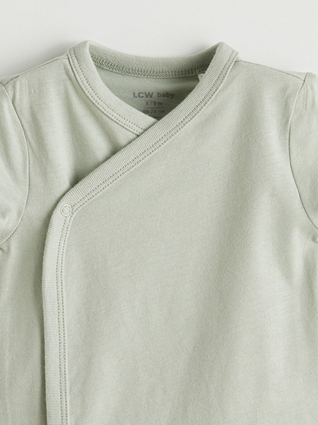 Kız Bebek V Yaka Çıtçıtlı Body 2'li-2