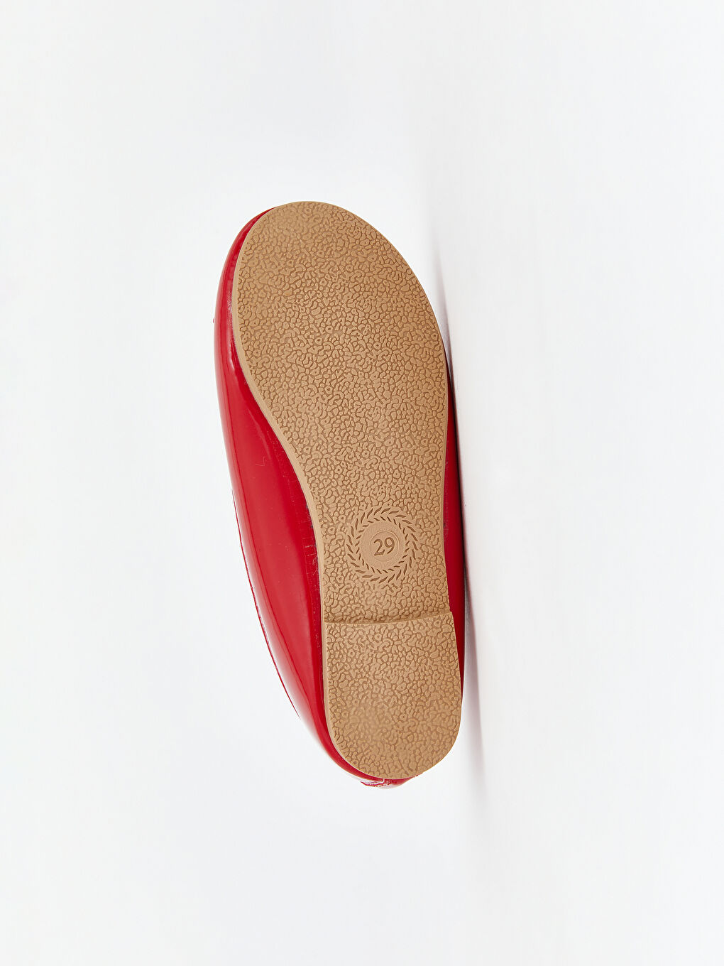 Kırmızı Fiyonk Baskılı Kız Çocuk Babet-3