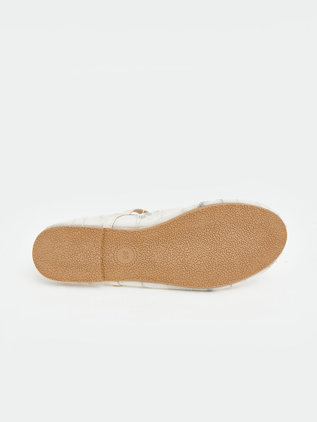 Ekru Kız Çocuk Nakışlı Babet-3