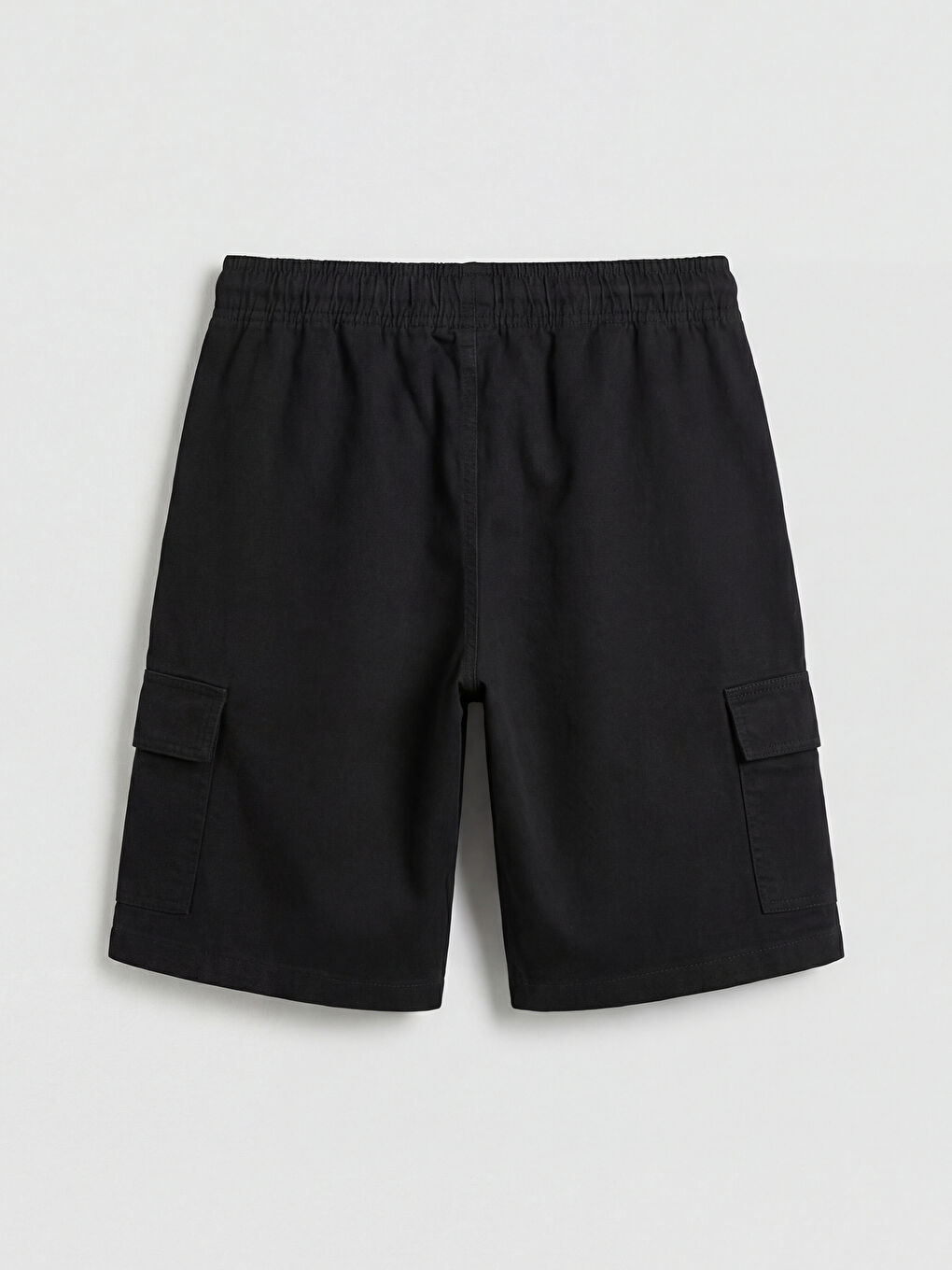Siyah Erkek Çocuk Kargo Şort-1