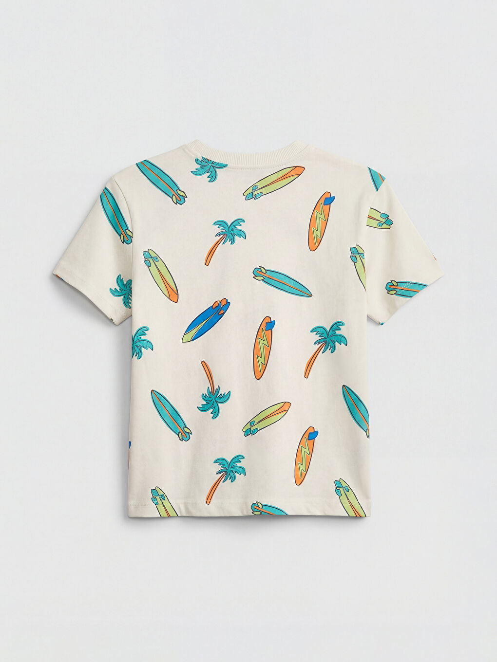 Turkuaz Bisiklet Yaka Baskılı Erkek Çocuk Tişört 3'lü-6