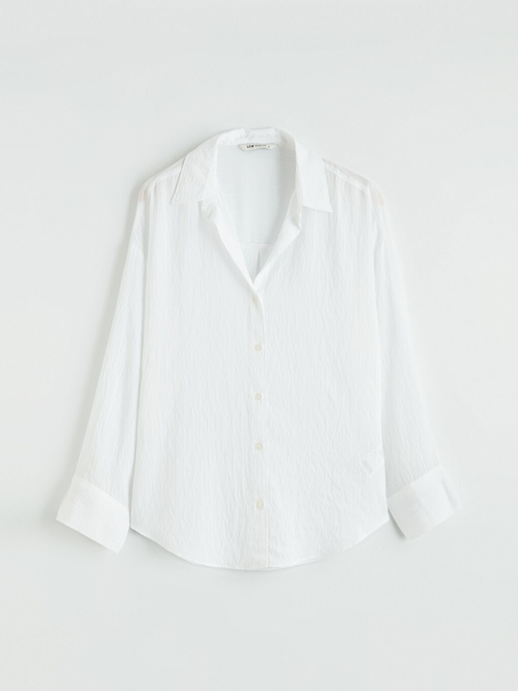 Chemise Dobby Rayée Oversize Femme-4