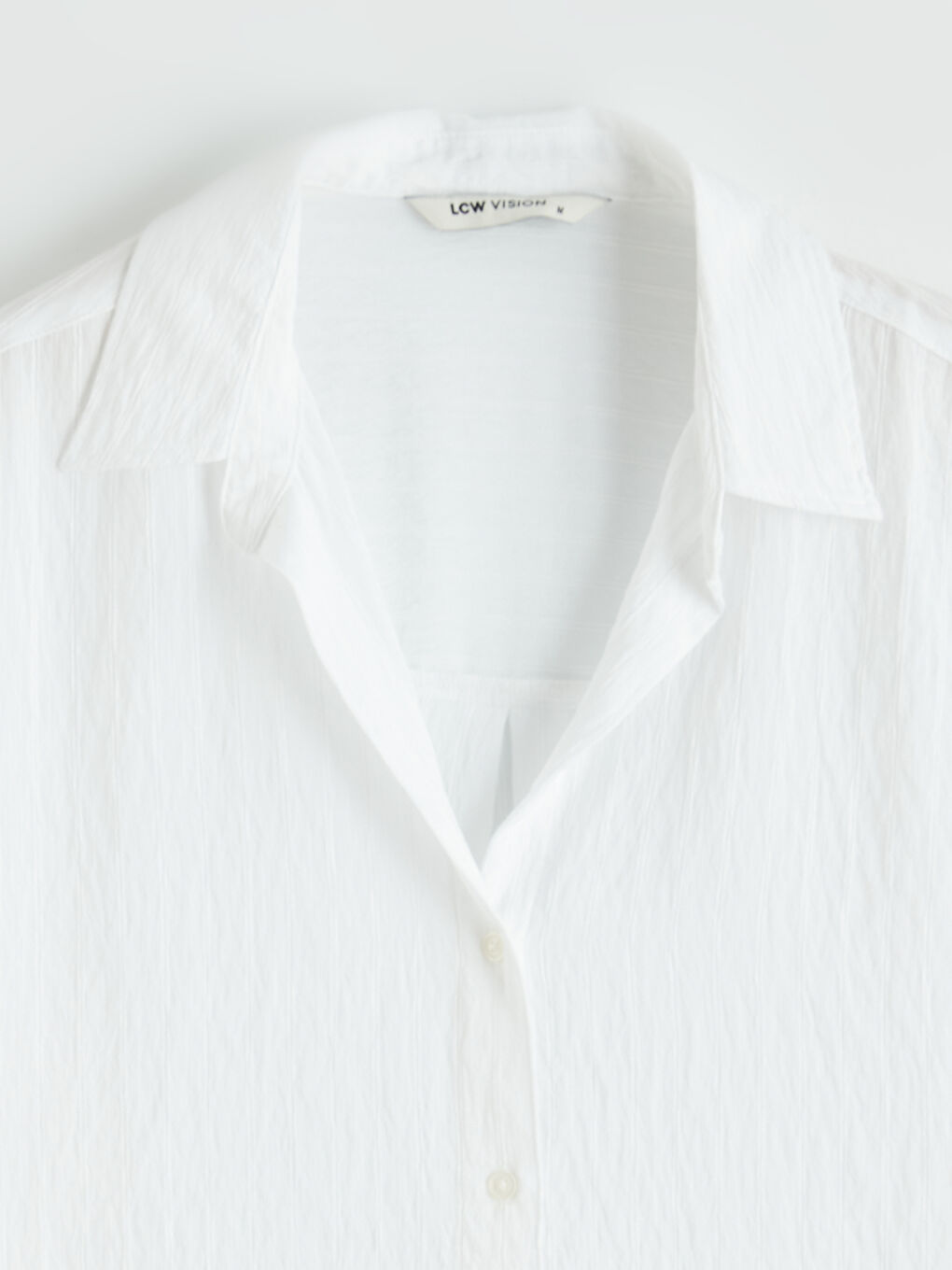 Chemise Dobby Rayée Oversize Femme-5