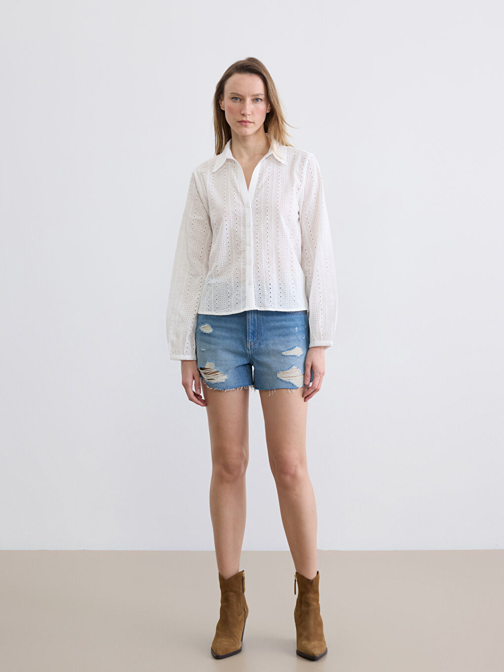 Žena EKRU Košulja-1