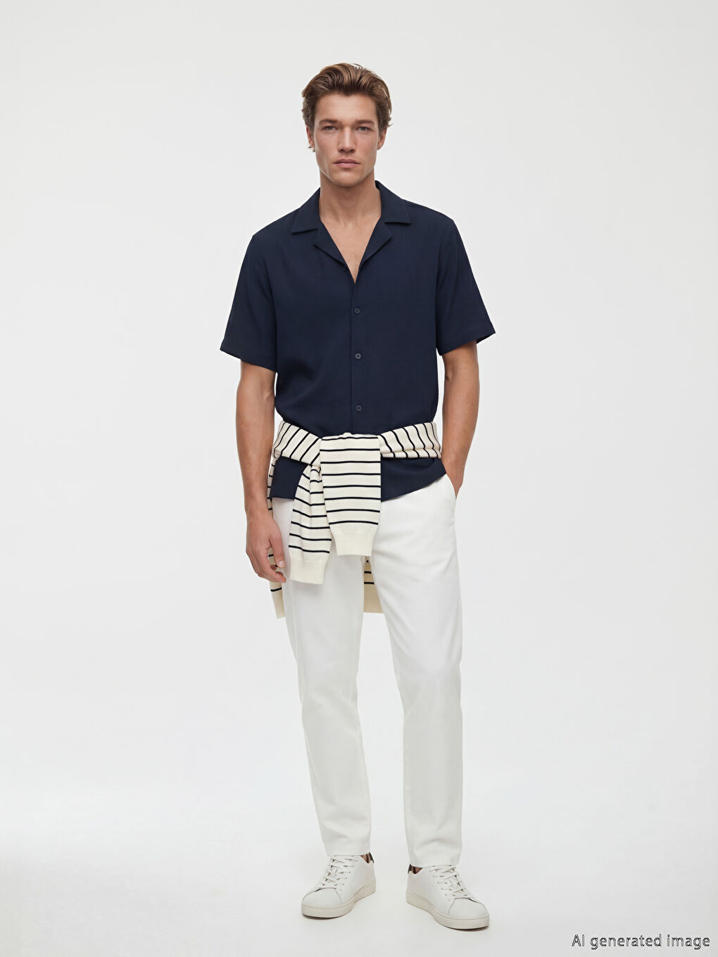 قميص سيرسوكر رجالي بقصة مريحة-1