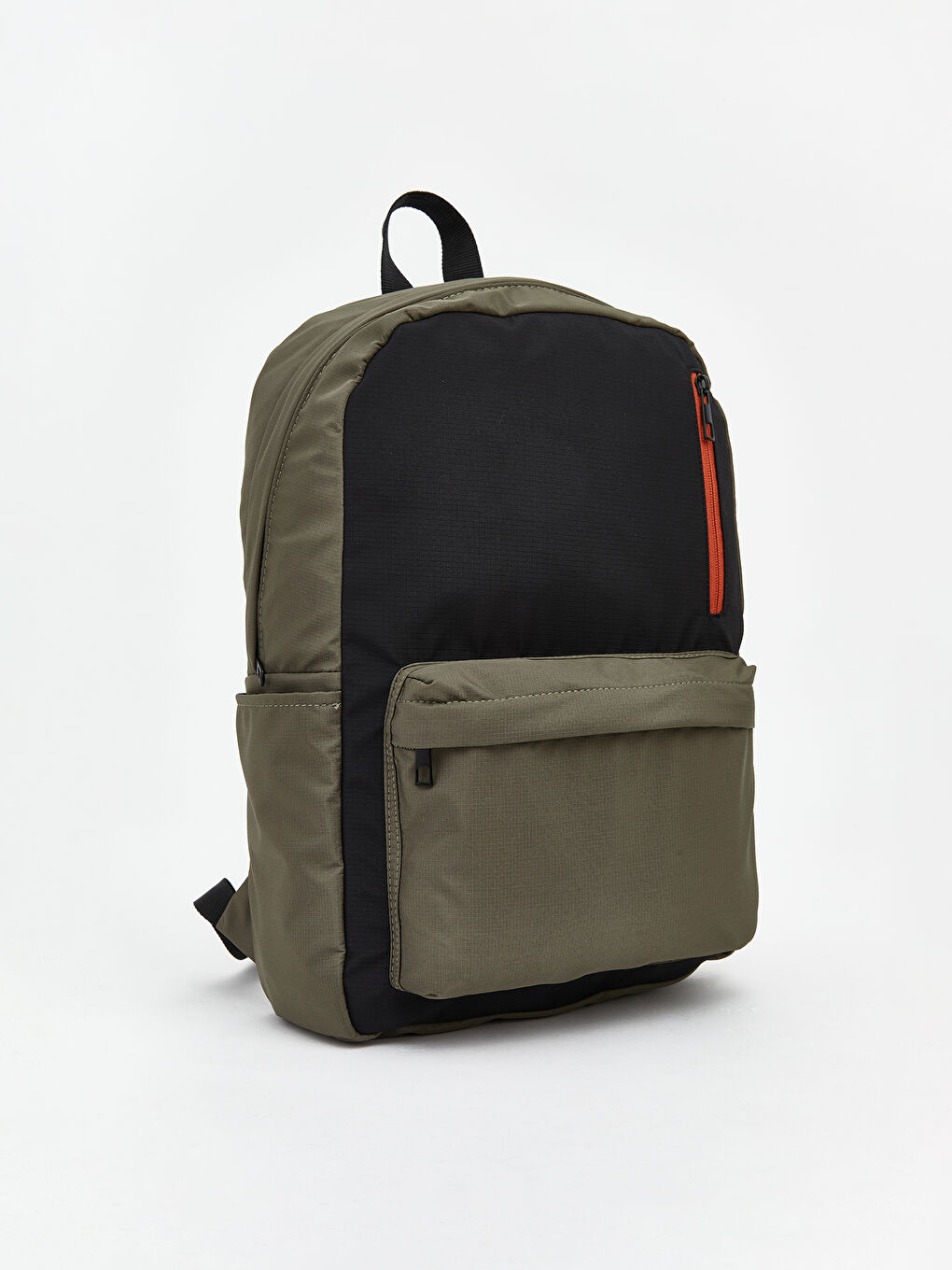 Haki Fermuarlı Erkek Sırt Çantası-1