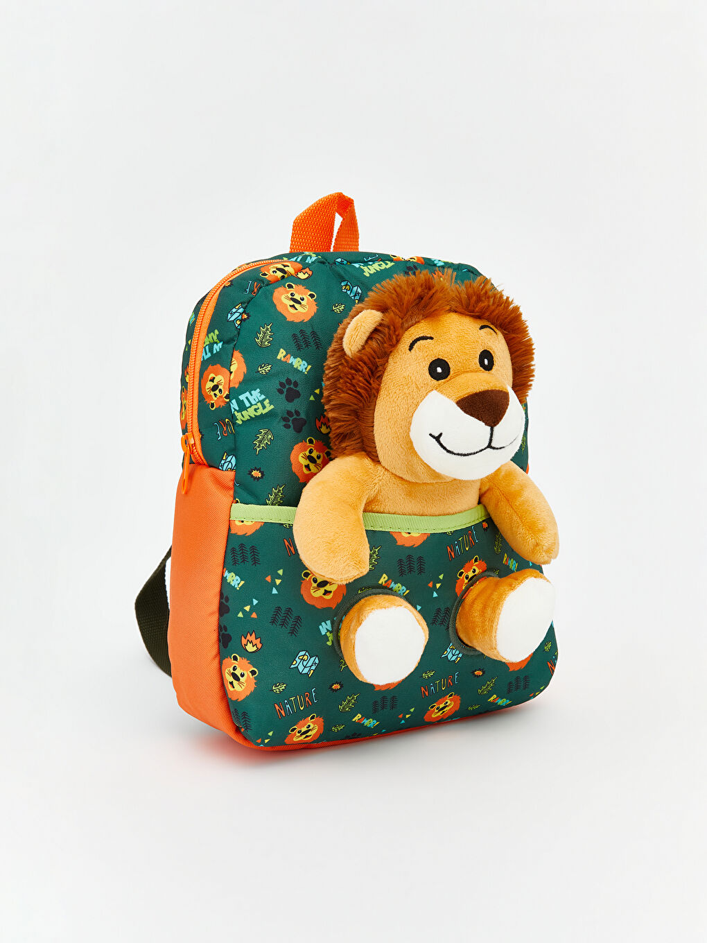 Yeşil Oyuncaklı Erkek Bebek Sırt Çantası-1