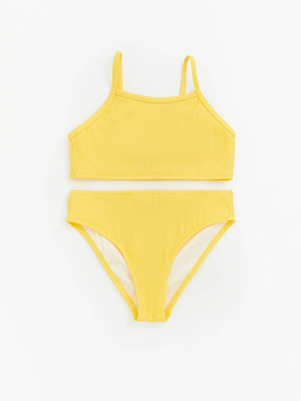 Sarı Fitilli Kız Çocuk Bikini