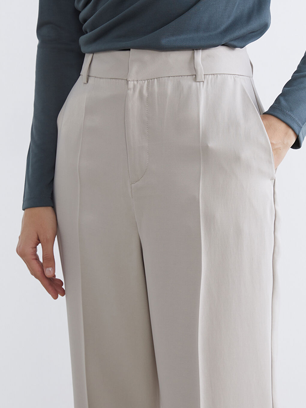 Pantalon BEIGE Femme-2