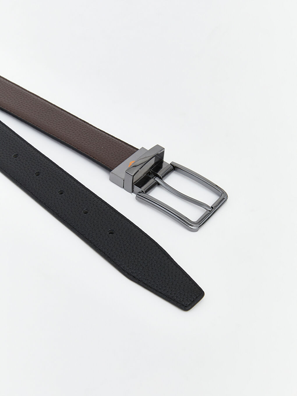 Deri Görünümlü Erkek Kemer 2'li-5