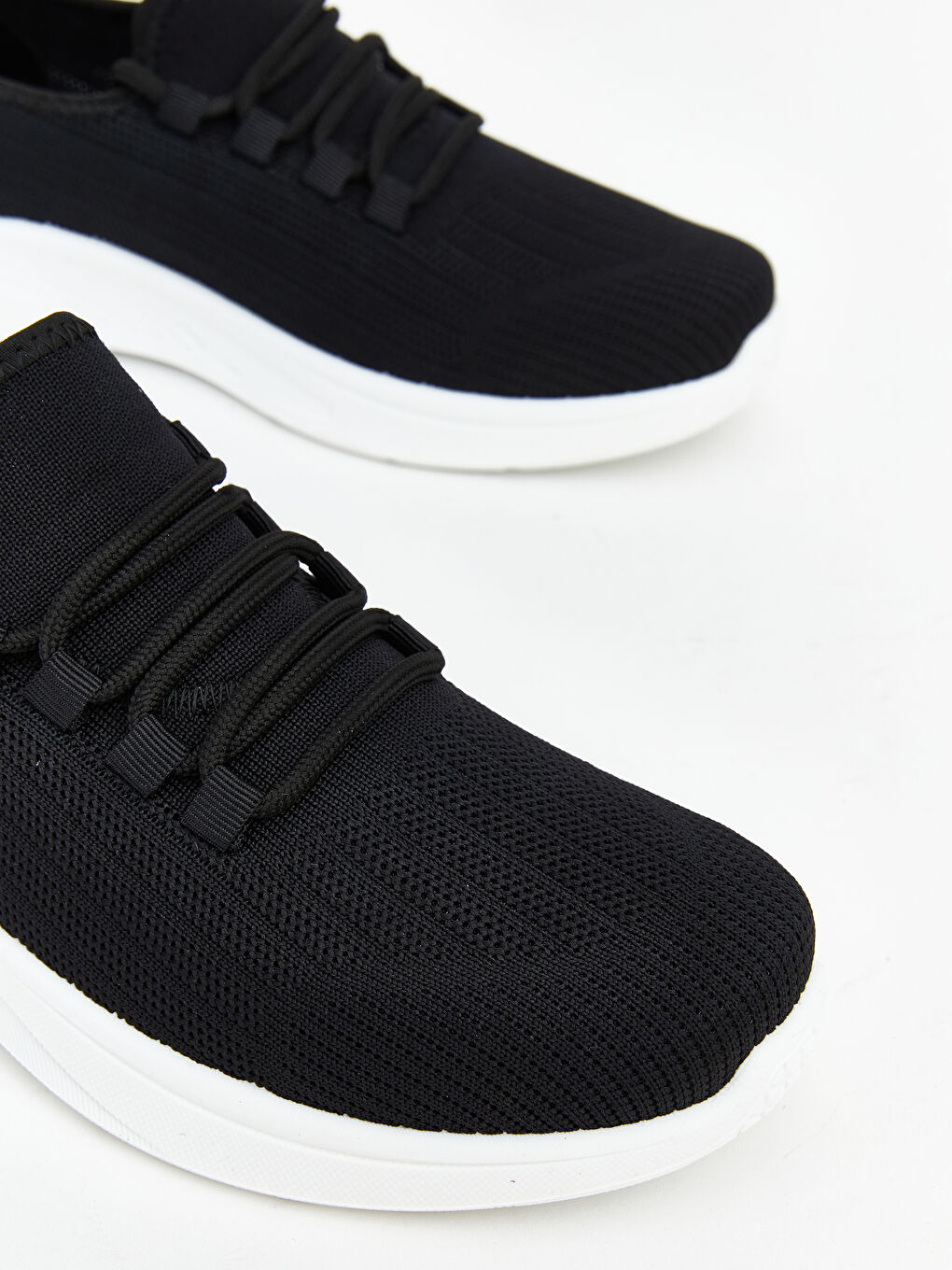 Siyah File Detaylı Erkek Spor Ayakkabı-2