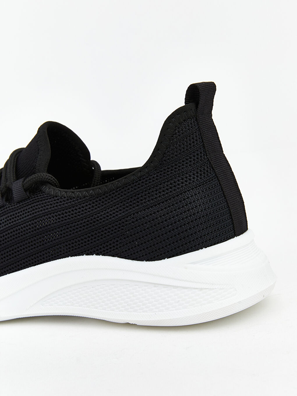 Siyah File Detaylı Erkek Spor Ayakkabı-4