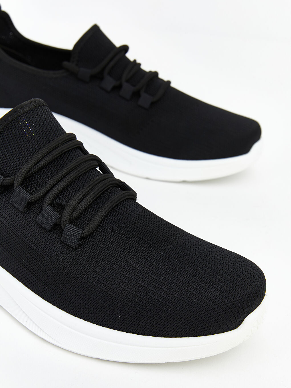 Siyah File Detaylı Erkek Spor Ayakkabı-2